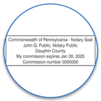 Pennsylvania Notary Stamps